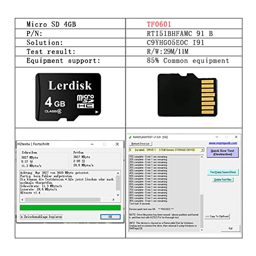 Lerdisk Factory Wholesale 3-Pack Micro SD Card 4GB Class 6 MicroSDHC in Bulk with SD Adapter Produced by 3C Group Authorized Licencee (4GB) 4GB Class6