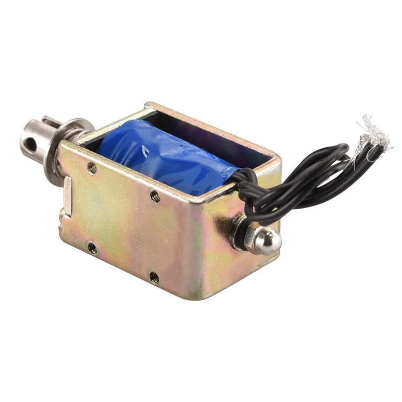 Hechen Solenoid Coil Electromagnetic Net HS-1240S DC12V 1.6A 25N 10mm Hub Push Pull Type Open Frame Door Lock