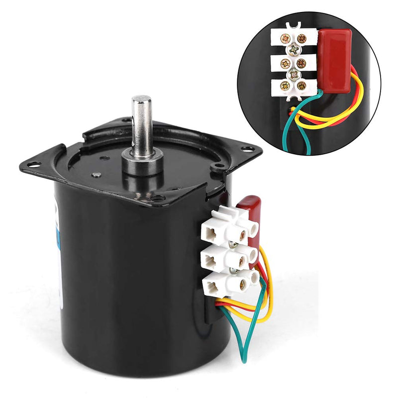 60KTYZ Synchronous Gear Motor AC 220V 2.5/20/30/110RPM CW/CCW Torque Direction Control 28W Reduction Motor (2.5RPM) 2.5RPM