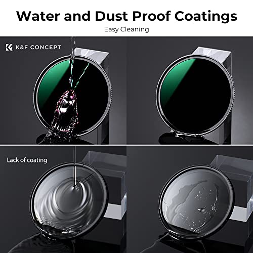 K&F CONCEPT 95mm ND1000 (10-Stop Fixed Neutral Density Filter) Lens Filter