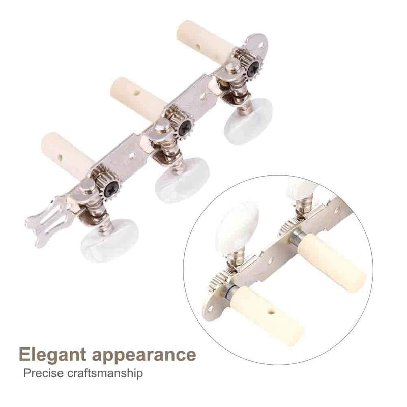 Classical Guitar Machine Heads,3+3 Acrylic Guitar String Tuning Peg Tuners Machine Heads Set Classical Guitar Replacement Accessories Wooden guitar accessories