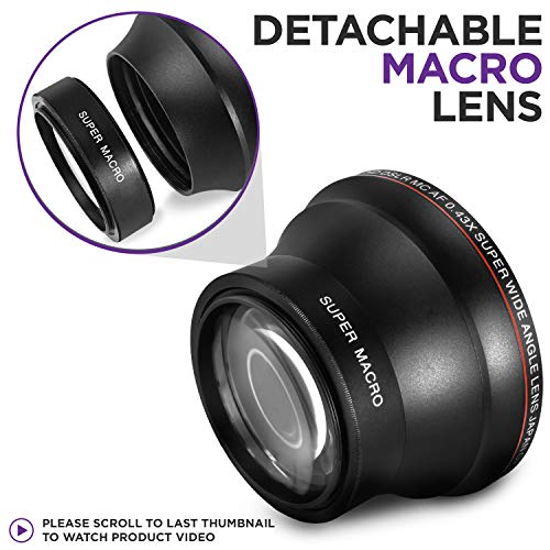 Altura Photo 55mm Wide Angle Lens with Macro for Nikon & Sony Cameras