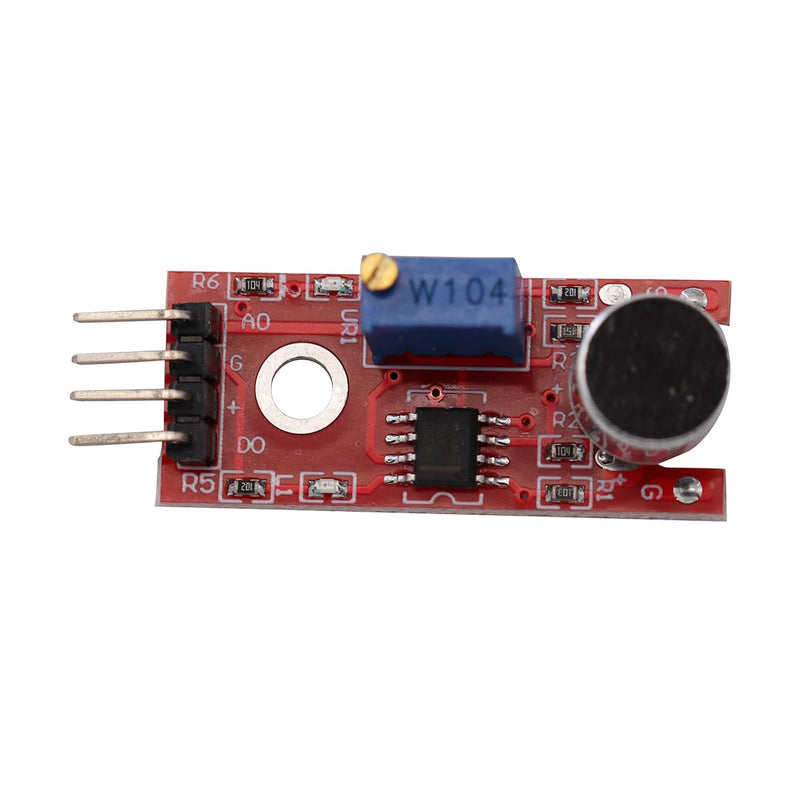 Heevhas KY-037 4 Pin Voice Recognition Sensor Module Sound Recognition Module Microphone Transmitter for Intelligent Robot Car Kits with Cable (Pack of 3)