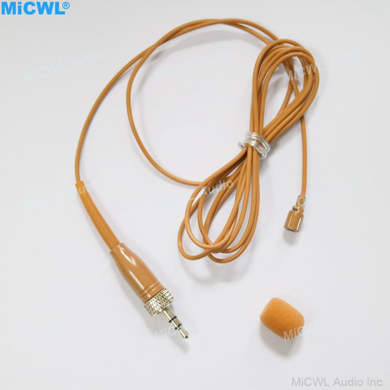 [AUSTRALIA] - Tan Mini Lapel Lavalier Microphone for Sennheiser EW G3 G4 G5 Wireless Pocket System 3.5mm Lock Jack 