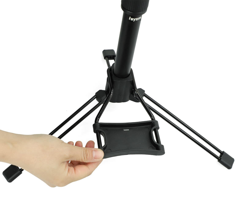 Rayzm Electric Wind Instrument Stand, Adjustable Portable Folding Metal Aerophone Stand Holder for Digital Wind Instruments