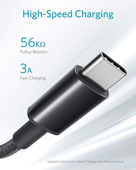 Anker Cable [2 Pack, 10FT], USB A to USB C Cable for iPhone 17 Series,Zolo Charger Block, 2-Pack 4-Port Wall Adapter with 50W Max Output