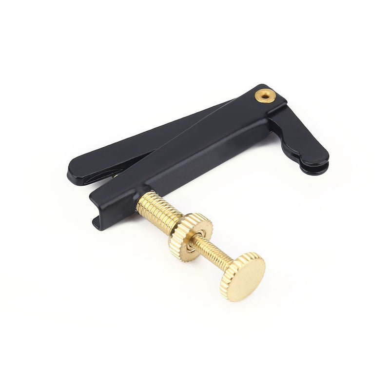 [AUSTRALIA] - 4Pcs String Adjuster Anti-rust Cello String Fine Tuner with Gold Screw Instrument Accessory for 3/4 4/4 Cello (Black) Cello String Adjuster Gold Tone Cello Fine Tuners 4/4 