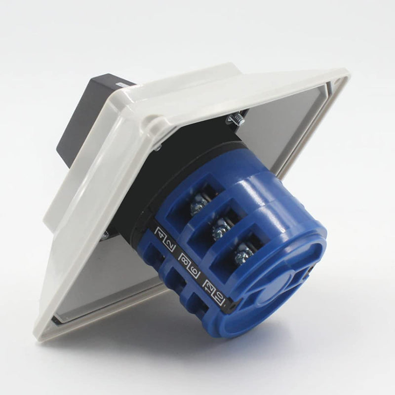 [AUSTRALIA] - 1Pcs Universal Changeover Selector Switch, with Waterproof Box, 3 Positions 12 Terminals, Power Transfer Switch, LW26-32/3 32A Motor Generators, Rotary Cam Selector 32A 12 Terminals 