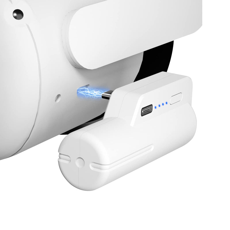 Saqico 5000mAh Head Strap Battery Pack and 2 in 1 Long Arms & Handle Attachments Compatible with Oculus Quest 2 & Hand Controllers