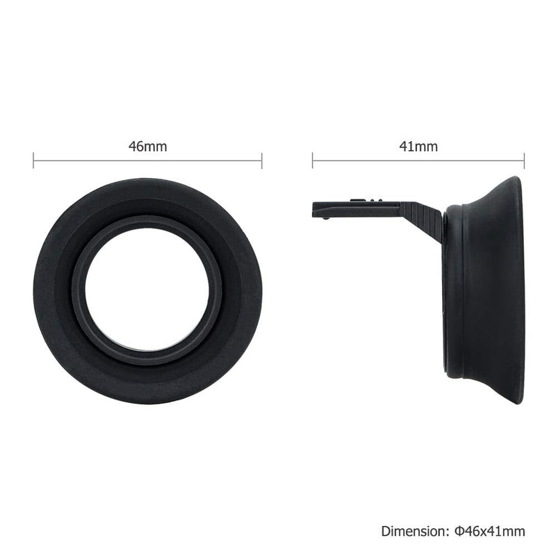 Soft Silicon Camera Viewfinder Eyecup Eyepiece Eyeshade for Fujifilm Fuji X-T30II X-T30 II X-T20 X-T10 Eye Cup Protector Cushion (Hot Shoe Mount Installation) for X-T30II X-T30 X-T20 X-T10