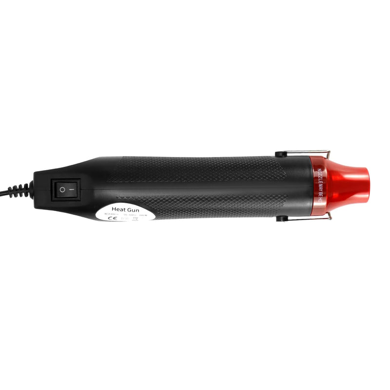 QWORK® Mini Heat Gun 220 V 300 W Handheld Hot Air Blower for Heat Shrink Tubing, Embossing, Drying Paint, Paper