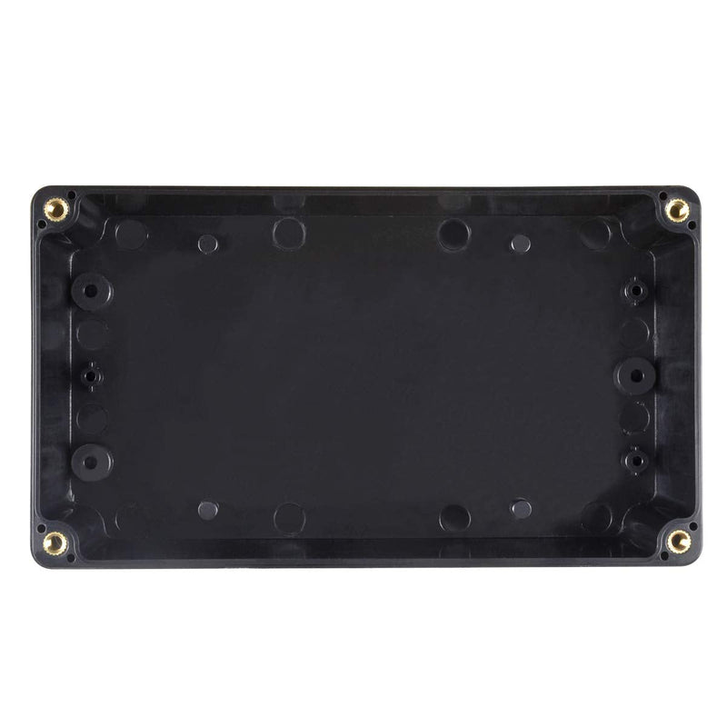 Therlan Electronic Junction Box IP65, Electronic Housing, Waterproof Junction Box, Surface-Mounted Junction Box, Project Box, Plastic Junction Box, ABS Surface-Mounted Box (158 x 90 x 60 mm, Black) 158 x 90 x 60 mm