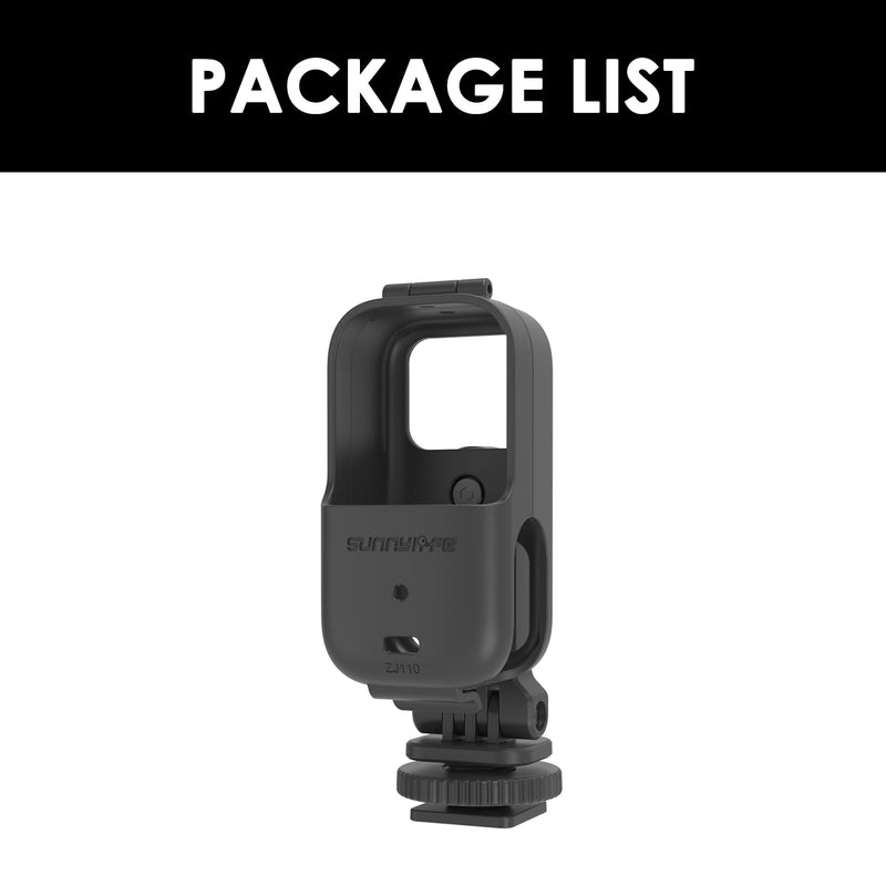 Foldable Cold Shoe Adapter Mount for DJI OSMO Nano, 360 Degree Rotatable 180 Degree Tiltable OSMO Nano Holder for Cage Frame/DSL Camera, Horizontal-to-Vertical Shooting