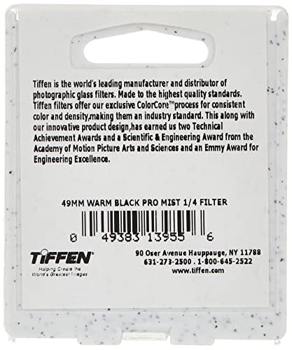 Tiffen 49WBPM14 49mm Warm Black Pro-Mist 1/4 Filter Density 1/4