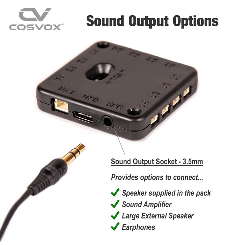 Cosplay Sound Effects Module. DIY Recordable Audio MP3 Sound Chip with 4 Push Buttons, 8MB Memory. Add Sound Effects or Music to Your Cosplay Costume Accessories, Crafts, Props and Replicas.