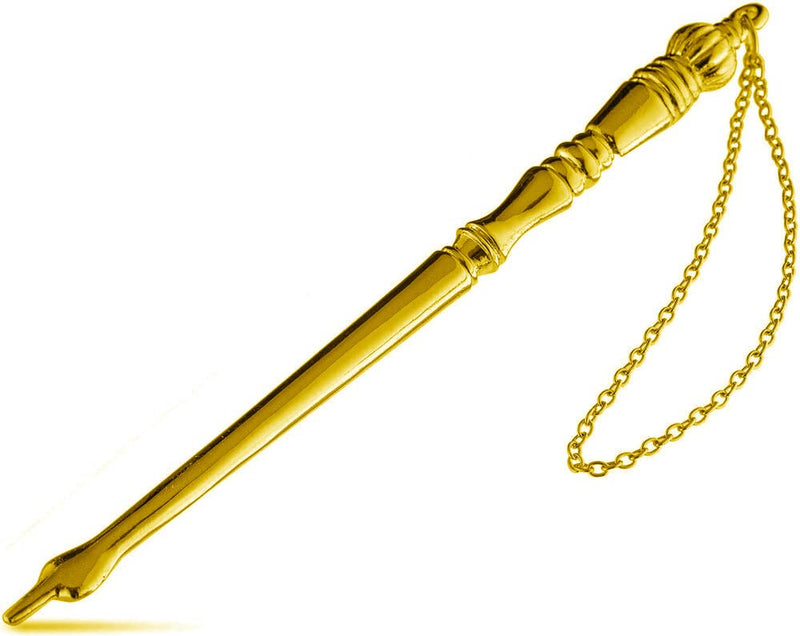 super stam Torah Book Pointer Yad Hand Pointer Gold Finish Great bar bat Mitzvah Gift with a 20cm Bead Charm (17 cm Gold) 17 cm gold