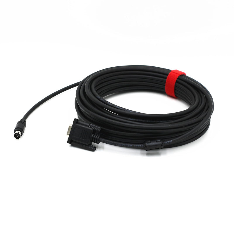 Wood Thrush PTZ Camera Control Cable, 8-Pin Mini-DIN to RS232 VISCA Cable for Long-Distance Camera Control. Connect to Joystick, Keyboard, or PC. Compatible with Most Major Brands. (49.2ft/15m) 49.2ft/15m