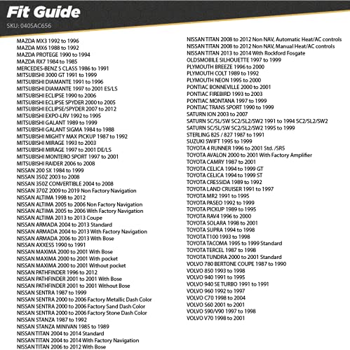 Scosche Select 1988 to 2019 Chrysler, Dodge, Jeep or Plymouth 6.5” - 6.75” Speaker Adapter (1 Pair) SAC656 Standard Packaging