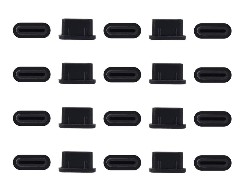 20 Pcs USB Type C Anti Dust Plugs Cover, USB C Charging Port Dust Covers Protectors for iPhone 15 Plus Pro Max, Samsung Galaxy S24, s23, s22, s21, Ultra, s10, s9, Note, Pixel with 2 Cleaning Brush Type C Port