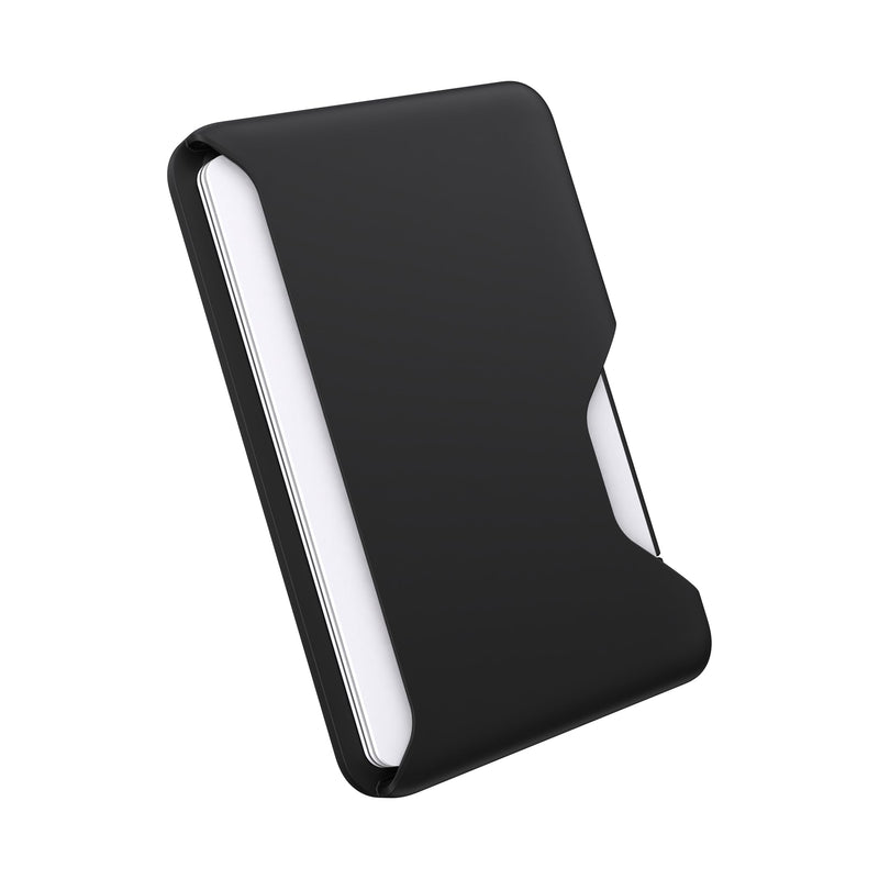 Speck iPhone Wallet MagSafe Accessory - Removable ClickLock No-Slip Interlock - Holds 1-3 Cards - Soft Touch Finish, Scratch Resistant Card Holder Built for MagSafe - Black ClickLock Wallet - Black