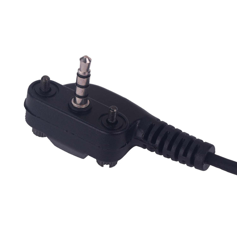 VX-261 Earpiece with Mic for Motorola Vertex Standard Radio EVX-261 VX-231 EVX-531 EVX-534 VX-180 VX-298 VX-350 VX-351 Covert Acoustic Tube Headset with One Pair Medium Earmolds,2 Pack