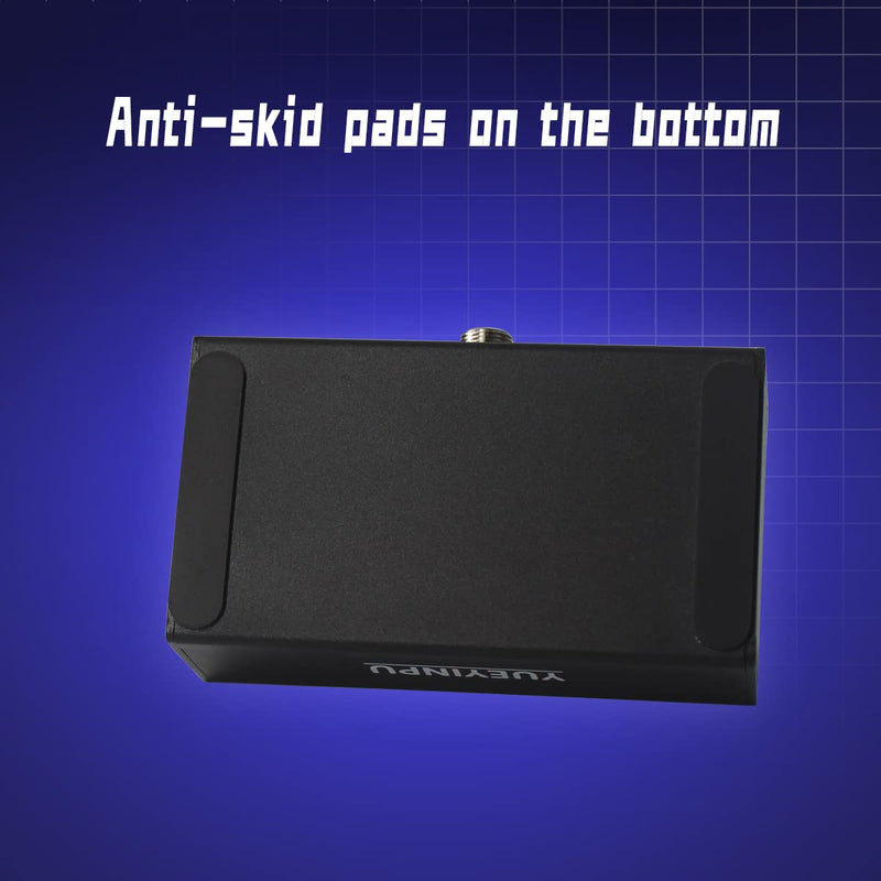 Dual Switch Pedal for Guitar Effect Pedal With TRS Cable (Unlatch Dual Switch) Unlatch Dual Switch