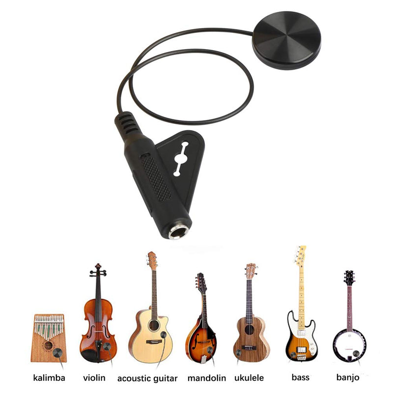 Randon 2pcs Acoustic Guitar Pickups, Piezo Contact Pickup for Guitar Ukulele Violin, Mandolin, Banjo, Kalimba, Harp RP-30