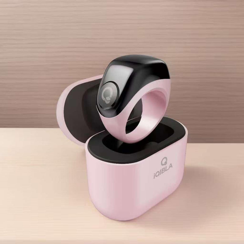 Zikr Ring Smart Tasbih Counter with Charging Case, Pink