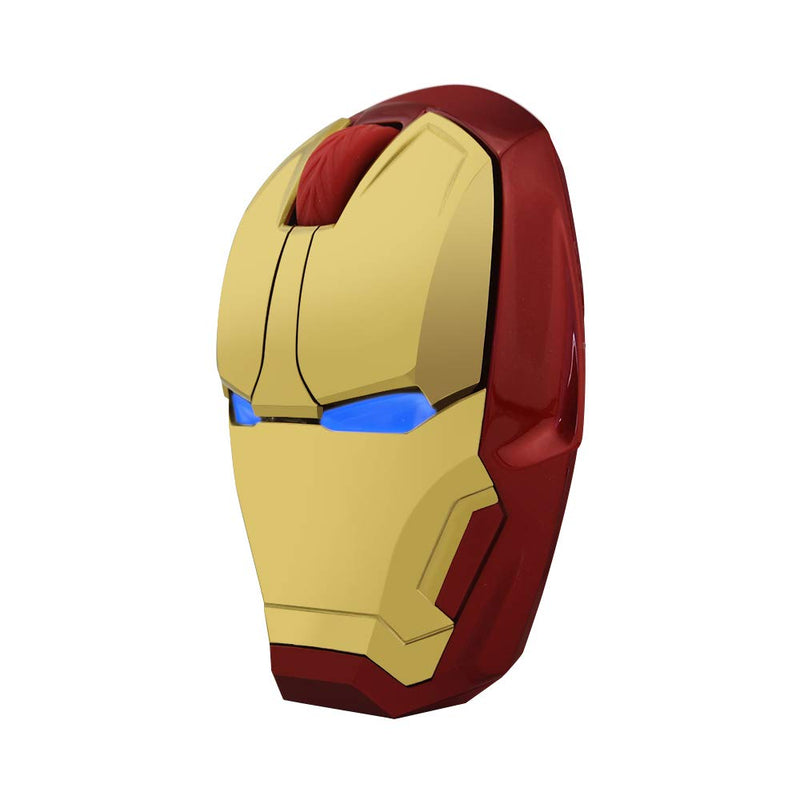 ECOiNVA Wireless Iron Man Mouse 2.4G Optical Computer Mouse for Desktop Laptop PC Mac (Gold) Gold
