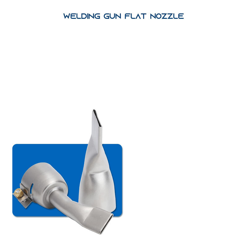 Gugxiom Pack of 2 Nozzles, Stainless Steel Nozzles, 20 mm Small and 40 mm Large Tip, Welding Tools for Plastic Heat Gun/Handheld Hot Air Welding Machine