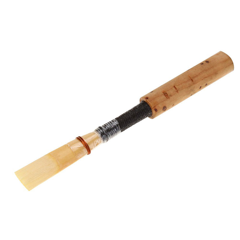 Oboe Reeds Cork Reed,Strength Medium Soft Hand made Oboe Reed with Plastic Case/Tube for Beginners Oboe Accessories (5Pc)