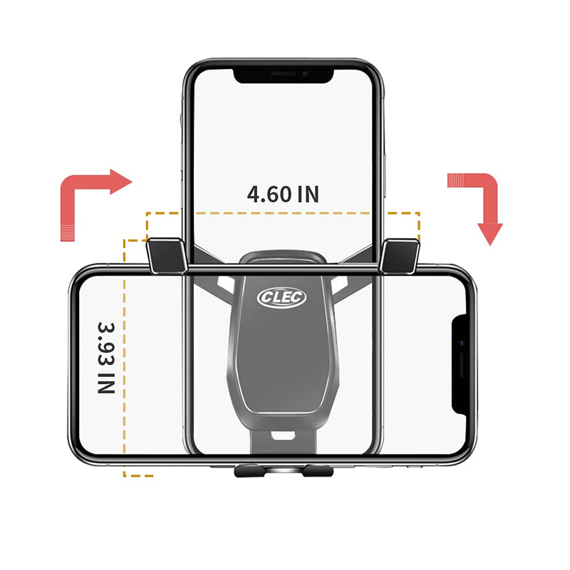 Car Phone Holder,Fit for BMW X5 2014-2018 X6 2015-2019,Adjustable Gravity for Air Vent Alloy Phone Holder Compatible with 4-7 Inches Smartphones,Black Fit for BMW X5 2014-2018 X6 2015-2019