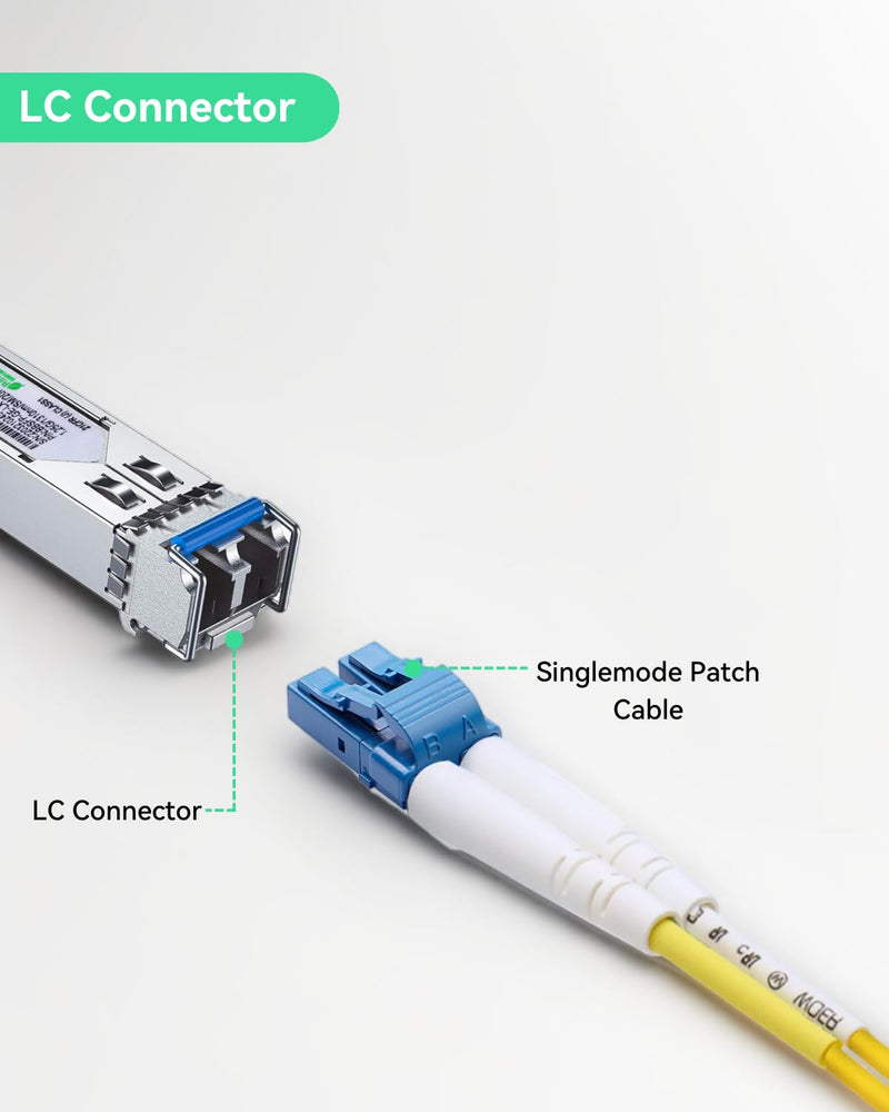 LINOVISION 1.25G SFP Module, 1000Base-LX, 1310nm SMF, up to 20km | Dual LC Fiber, SFP Transceiver for Cisco, D-Link, Supermicro, Netgear, Fortinet, TP-Link and Ubiquiti UNIFI Switches