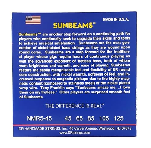 Sunbeam - Nickel Plated Bass Strings: 5-String Medium 45-125 5-String(45-125)