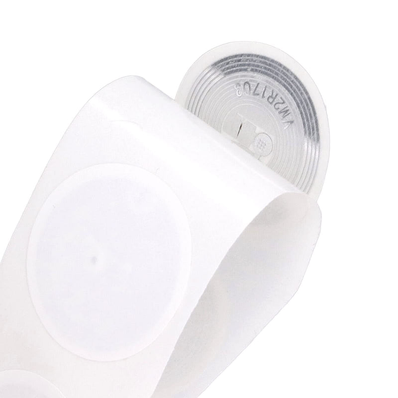 Pack of 50 13.56 MHz NFC RFID Sticker Label 504 Byte Repeatable Written High Frequency IC UID Label for Access Control