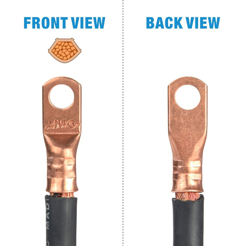[AUSTRALIA] - iCrimp AP-50BI Battery Cable Ring Terminal Crimper for 8, 6, 4, 2AWG Copper Cable Lugs, Heavy Duty Wire Lugs and Battery Cable Ends 