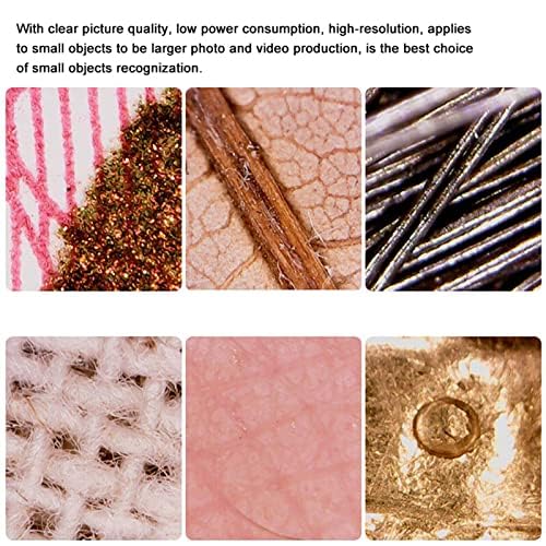 [AUSTRALIA] - USB Digital Microscope 600X with 8 LED Lights Metal Stand Mini Camera for Android 7/8/10 Kids Students Science Projects 