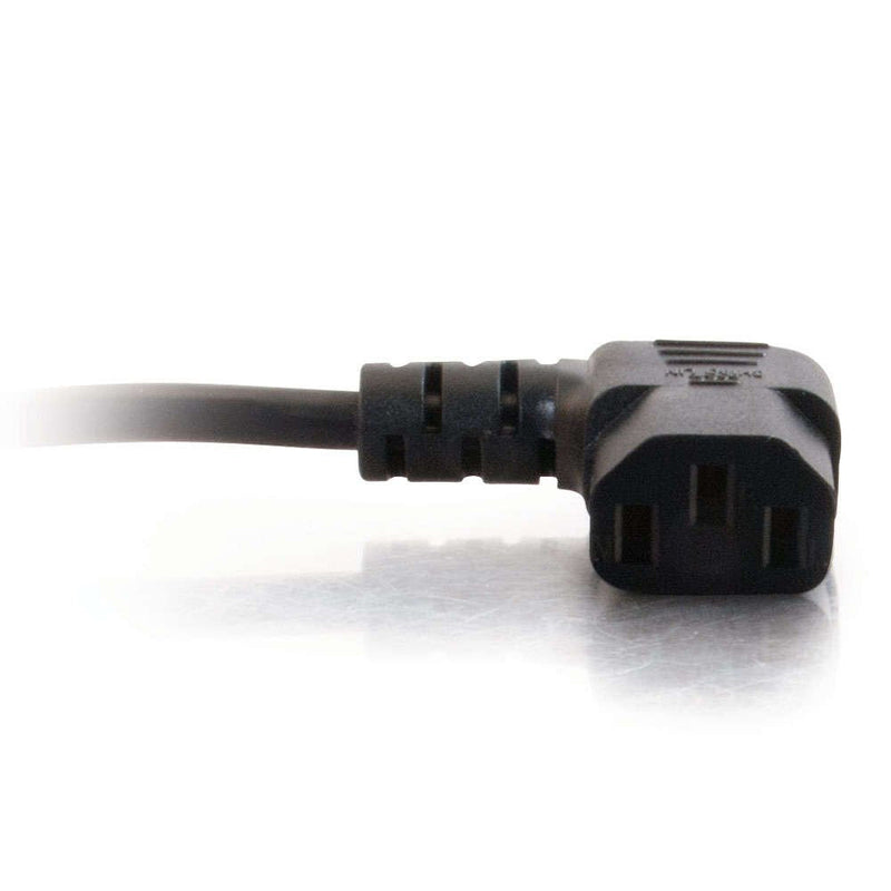 C2G 6FT Premium 90 Degree Replacement AC Power Cord - Durable Power Cable for TV, Computer, Monitor, Appliance & More (24240) 6 Feet
