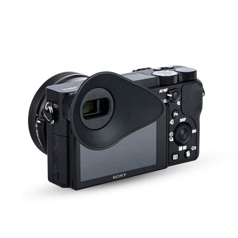 JJC Soft Silicone Camera Eyecup Eyepiece Eyeshade for Sony a6600 a6500 a6400 Viewfinder Protector Replaces Sony FDA-EP17 Eye Cup