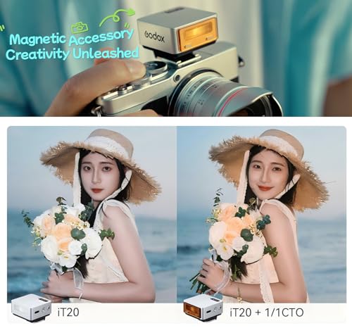 Godox iT20C Mini TTL Flash for Canon Cameras, Compact On-Camera Flash Godox IT20C IT20 C Flash for Canon