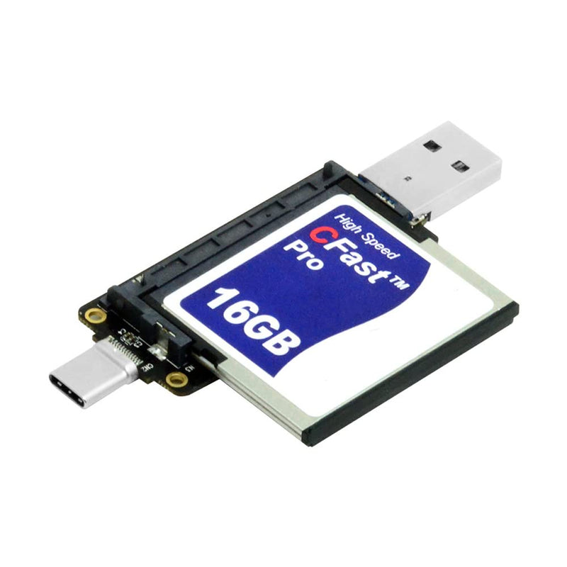 NFHK USB-C USB3.0 Type-C to CFast 2.0 Card Adapter PCBA CFast Card Reader for Desktop Laptop