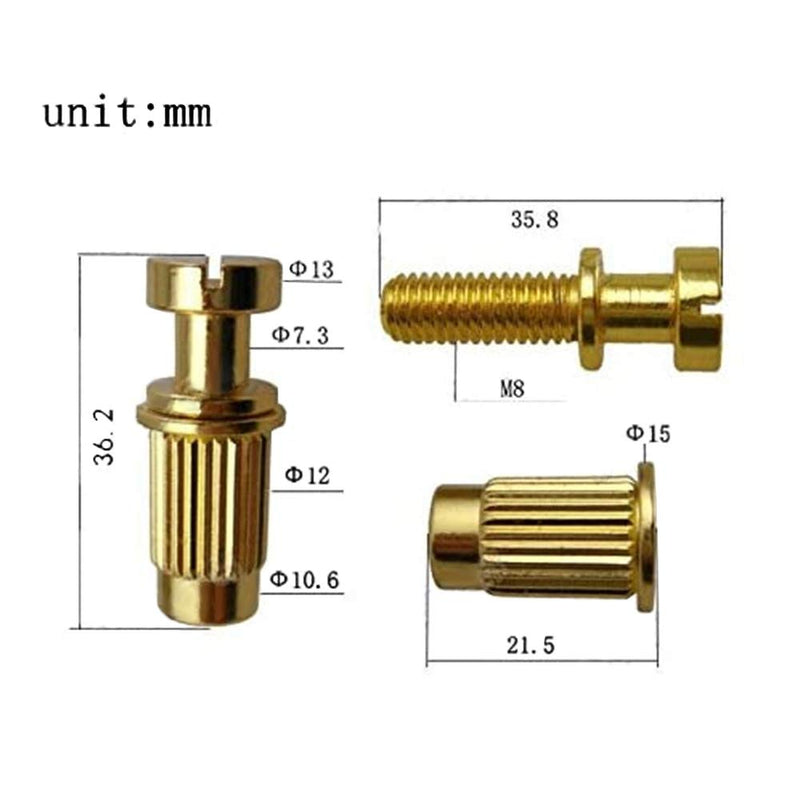 Abr-1 Style Tune-o-matic Bridge Tailpiece Roller Saddle Bridge for Gibson Les Paul Gear Replacement (Gold) Gold