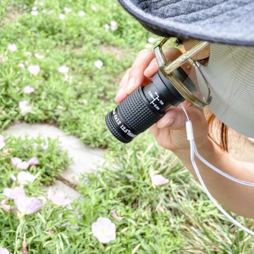 Close-up Monocular Designed for Low Vision Users who are Visually Impaired. Mini-Sized Magnifying Monoculars for Short Distance Viewing (4x12mm-WhiteStyle) 4x12mm