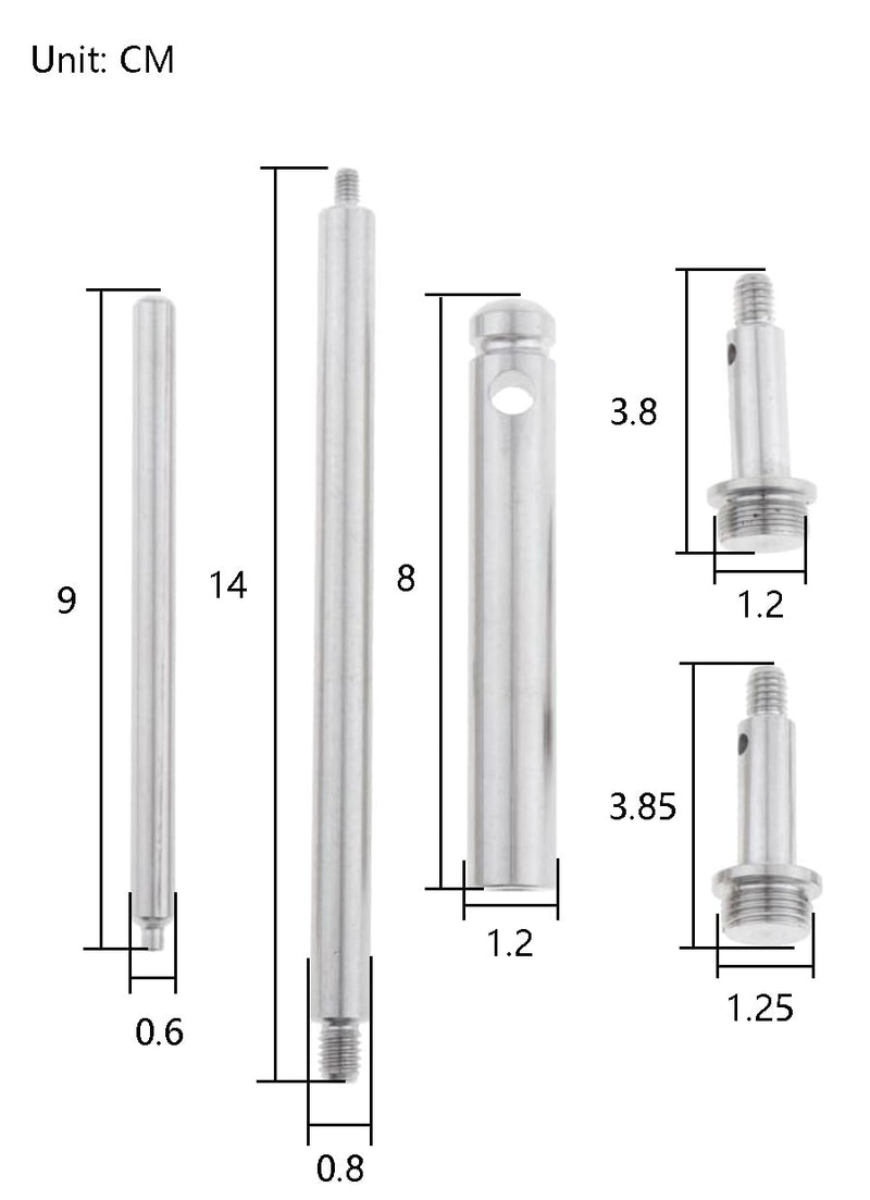 [AUSTRALIA] - Jiayouy Trumpet Repair Kit Steel Connecting Piston Rod Grinding Tools for Brass Wind Instruments Trumpet Trombone Euphonium Horn 