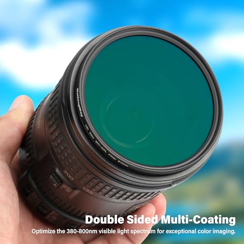 Walking Way 77mm Circular Polarizing Filter Ultra-Slim MC CPL Filter Optical Glass Circular Polarizer Filter for Camera Lens