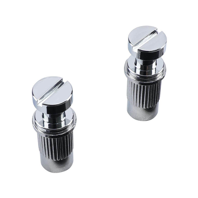 [AUSTRALIA] - Electric Guitar Bridge Tailpiece Studs Anchors M8 Metric Thread Mounting Studs and Inserts Bushings Compatible with Les Paul Lp Ep Style Electric Guitar Bridges Parts Replacement Chrome 