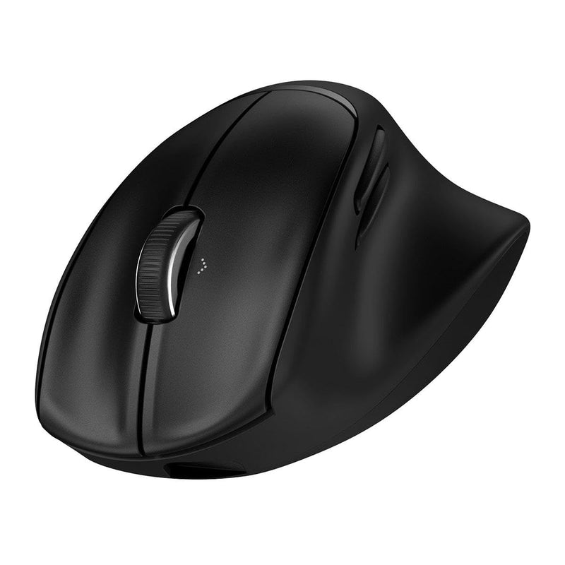HP Tilt Ergonomic Mouse 725M (BH0Z5AA) - Mac, PC - Multi Surface - Wireless - 32.81 ft - Bluetooth/Radio Frequency - 2.40 GHz - Rechargeable - Black - USB Type A - 6000 dpi - Tilt Wheel - 7 Button(s)