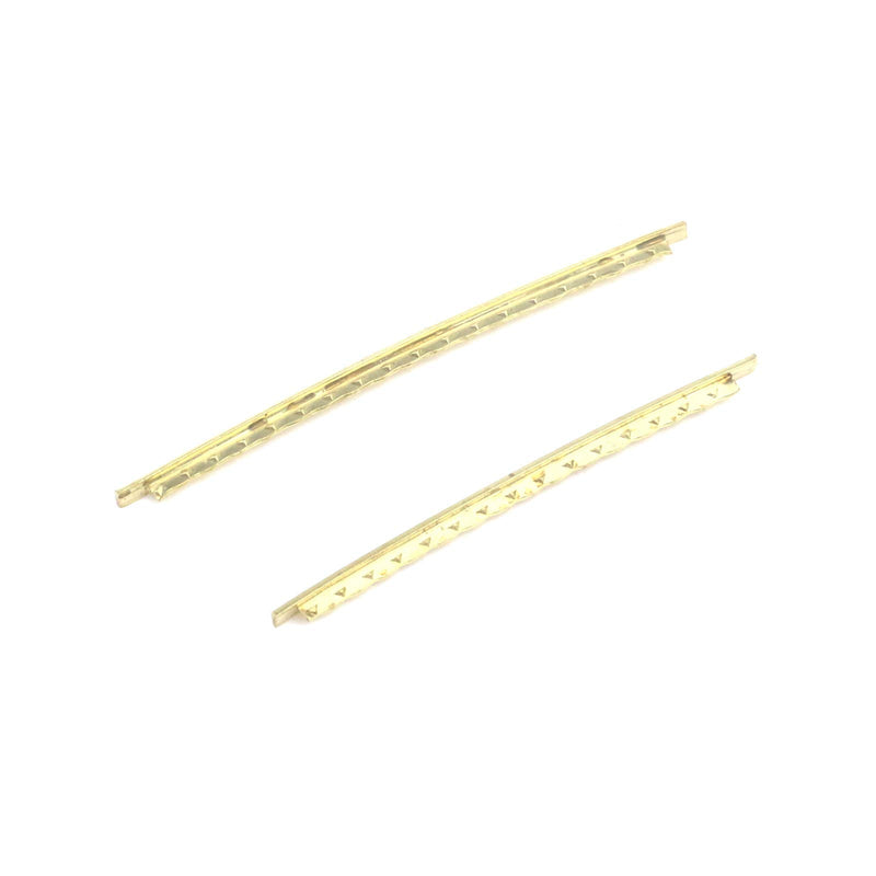 Guitar Fret Wires, 2mm 20 Frets Brass Fretwire for Electric Guitar Bass Guitar Fingerboard Replacement- Gold 2mm-20 Frets