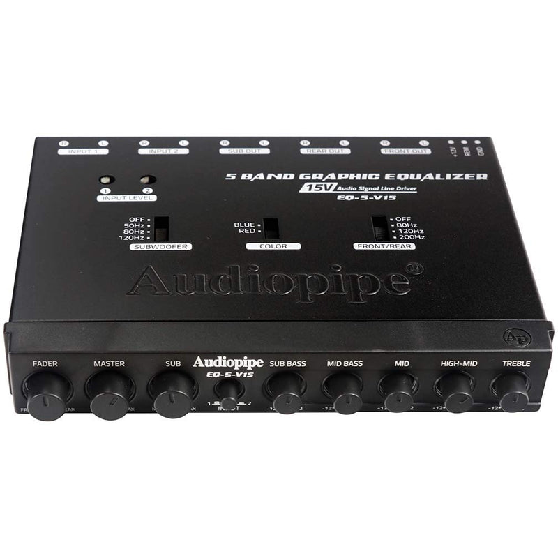 AUDIOPIPEMAP Audiopipe 5 Band Graphic EQ