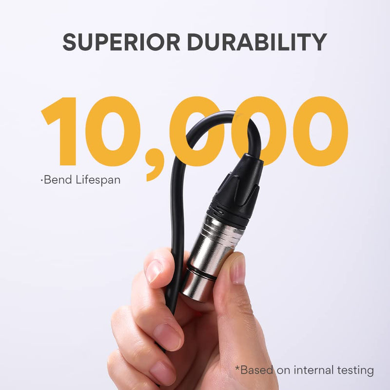 MAONO 6FT XLR Microphone Cable Premium XLR Male to Female Mic Audio Cord with Balanced 3 PIN Connector,Speaker Cable Mic Wire PD100X,200X,300X,400X Microphones, Audio Mixer